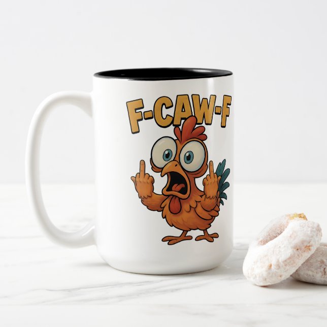 F-CAW-F ZWEIFARBIGE TASSE (Mit Donut)