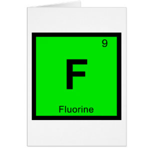 F - Chimie du fluor Symbole du tableau périodique