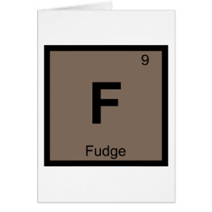 F - Chimie du Fudge Symbole du Tableau Périodique