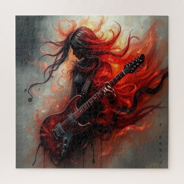 F Chord - AI Digital Art Print (Vertikal)