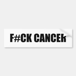 F#CK CANCER AUTOAUFKLEBER