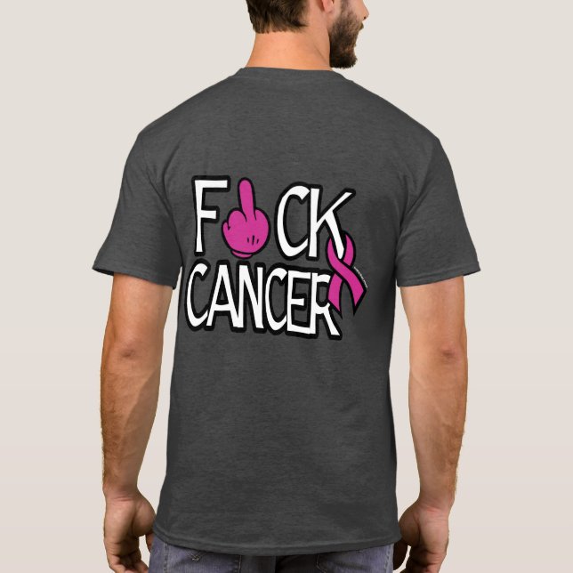 F#CK CANCER...Brustkrebs T-Shirt (Rückseite)