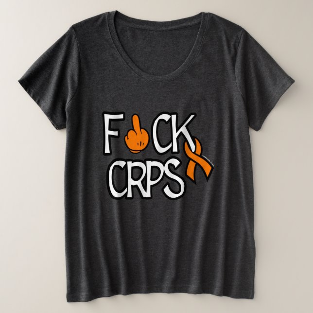 F#CK-CRPS GROßE GRÖßE T-Shirt (Design vorne)