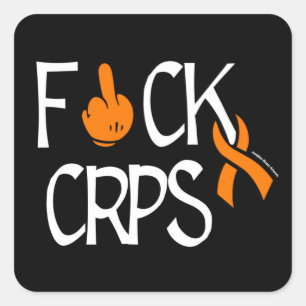 F#CK CRPS QUADRATISCHER AUFKLEBER