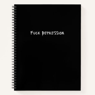 "F*ck Depression." Spiral Journal - Graffiti Notizbuch