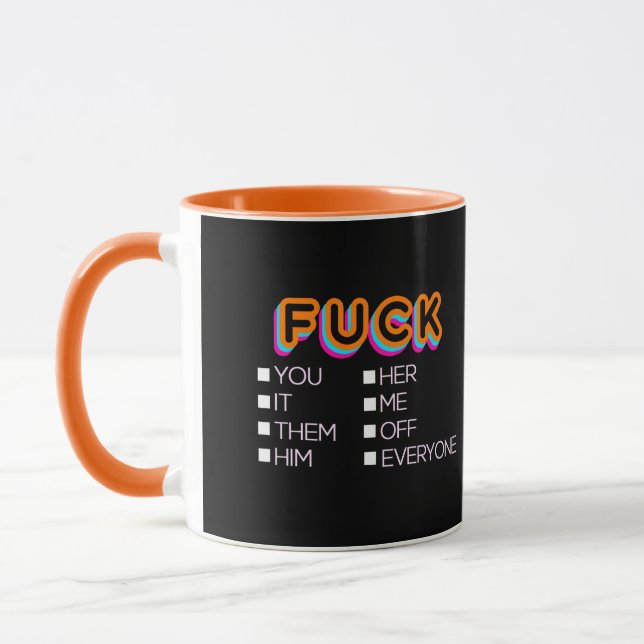 F*ck dir, sie, ihn, sie Tasse (Links)