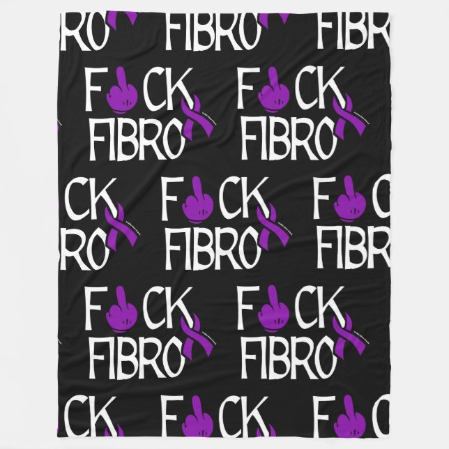 F#CK FIBRO FLEECEDECKE (Vorderseite)