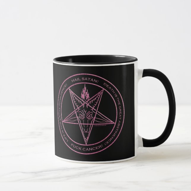 F*CK KREBS! Baphomet Tasse (Rechts)
