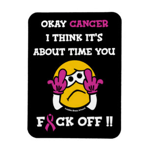 F#CK OFF.. Brustkrebs Magnet