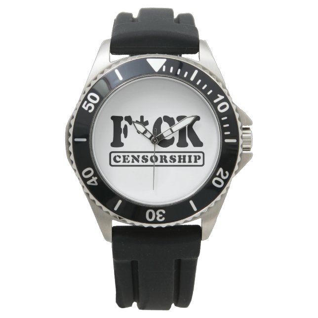 F*CK-ZENSORING ARMBANDUHR (Vorderseite)