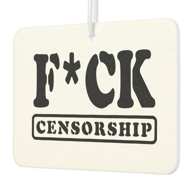 F*CK-ZENSORING AUTOLUFTERFRISCHER (Links)