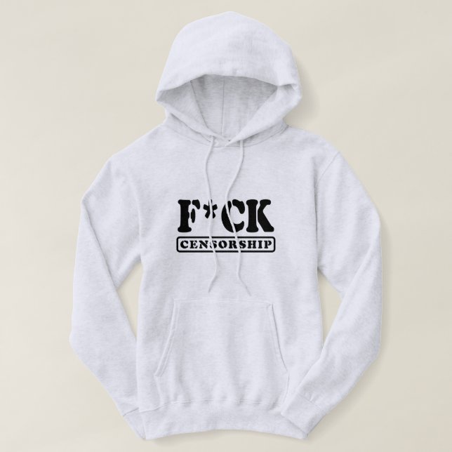 F*CK-ZENSORING HOODIE (Design vorne)