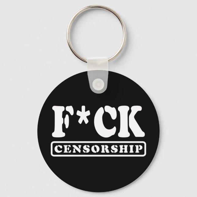 F*CK-ZENSORING SCHLÜSSELANHÄNGER (Vorderseite)