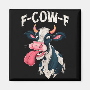 F-cow-f Lustiges Meme Fcowf Kuh Männer Frauen  Magnet