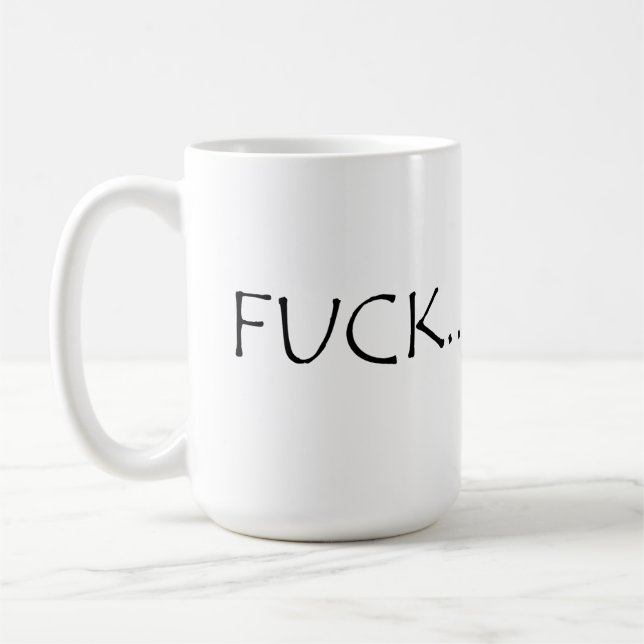 F...curses Slang word T - Shirt Kaffeetasse (Links)
