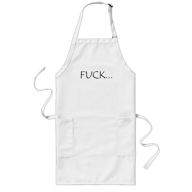 F...curses Slang word T - Shirt Lange Schürze (Vorne)
