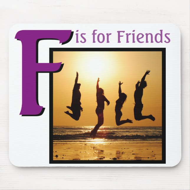 F für Freunde Mousepad (Vorne)
