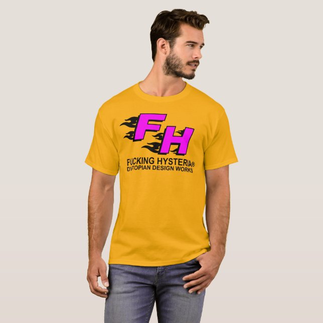 F_H ''REFLECTION'' GOLD/ELEKTRIK T-Shirt (Vorne ganz)