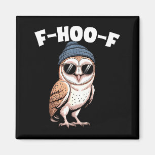 F-hoo-f Lustiger Vogel Meme Grafik Magnet