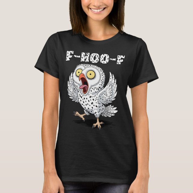 F-hoo-f Owl Meme – Funny Screaming Owl Bird Meme G T-Shirt (Vorderseite)