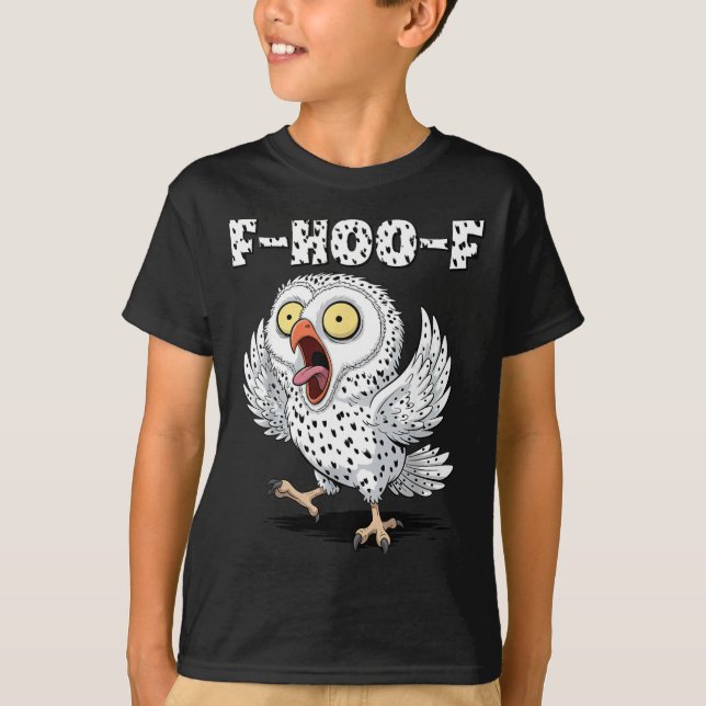 F-hoo-f Owl Meme – Funny Screaming Owl Bird Meme G T-Shirt (Vorderseite)