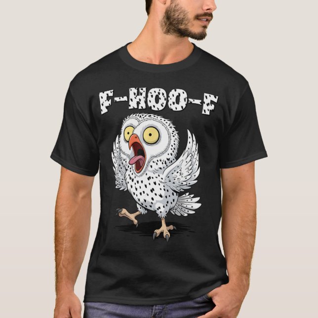 F-hoo-f Owl Meme – Funny Screaming Owl Bird Meme G T-Shirt (Vorderseite)