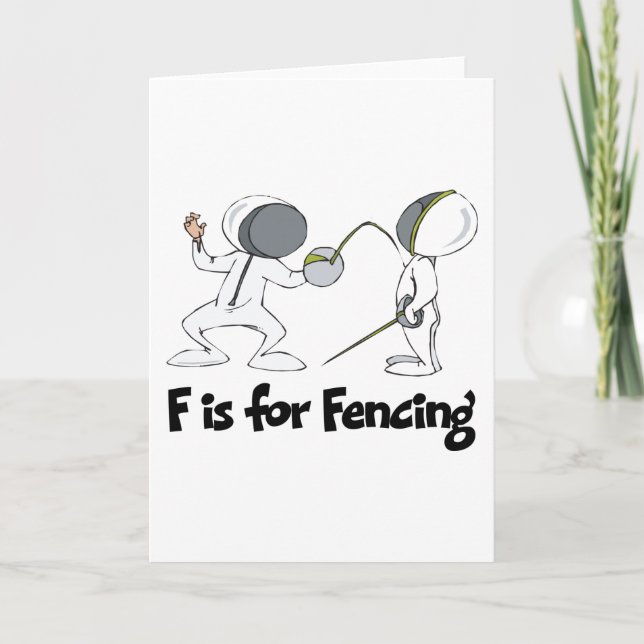 F ist für Fencing Karte (Vorderseite)