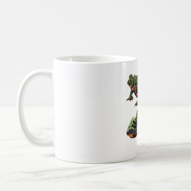 F ist für Feuer Bellied Toad Kaffeetasse (Links)