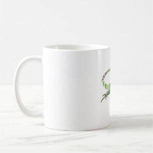 F ist für Fiji Banded Iguana Kaffeetasse