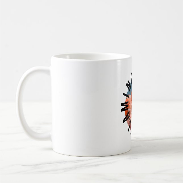 F ist für Flamingo Keeper Kaffeetasse (Links)