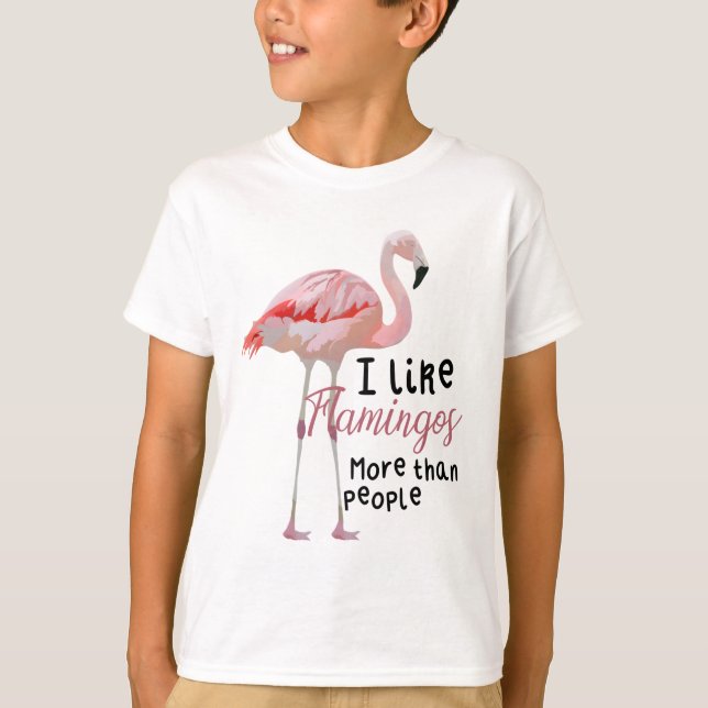 F ist für Flamingo T-Shirt (Vorderseite)