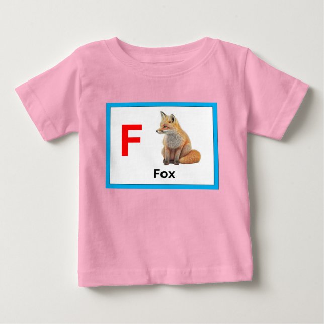 F ist für Fox Baby T-shirt (Vorderseite)