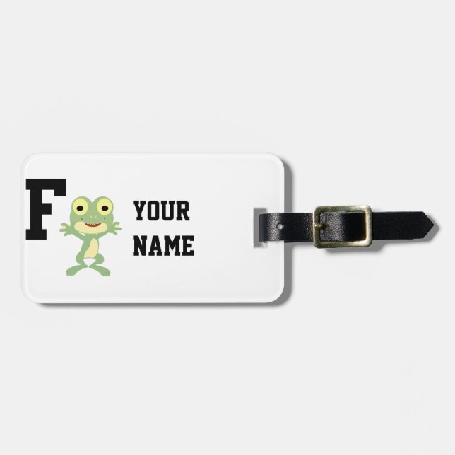 F ist für Frogman Gepäckanhänger (Vorderseite horizontal)