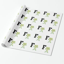 F ist für Frogman Geschenkpapier