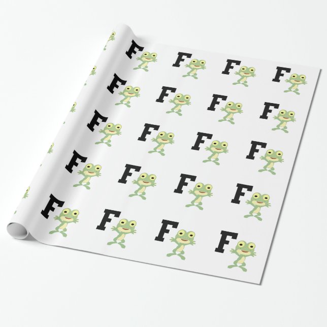 F ist für Frogman Geschenkpapier (Ungerollt)