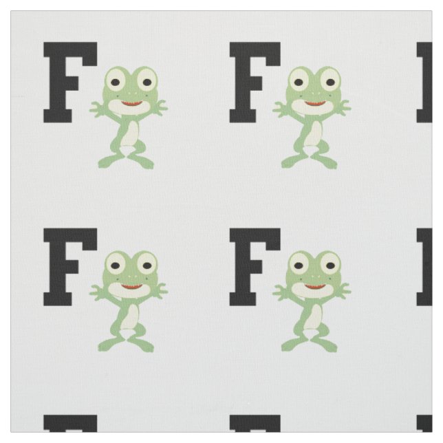 F ist für Frogman Stoff (Muster)