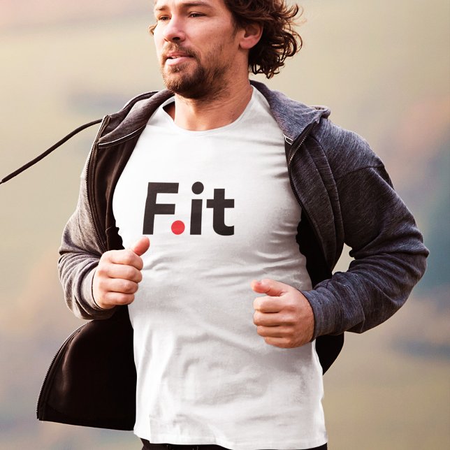 F IT Anti Fitness Slogan T-Shirt (Von Creator hochgeladen)