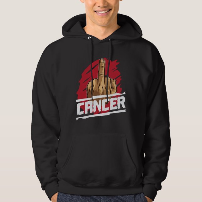 F Krebs-Chemo-Krankheit Hoodie (Vorderseite)