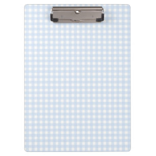 F & L Blue Gingham Klemmbrett