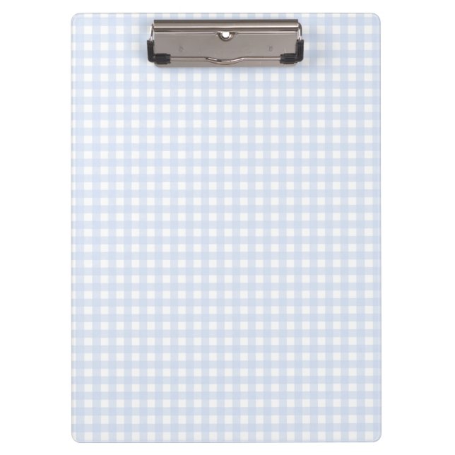 F & L Blue Gingham Klemmbrett (Vorderseite)