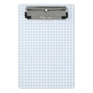 F & L Blue Gingham Mini Klemmbrett
