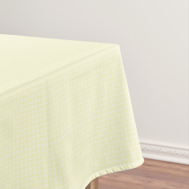 F & L Bright Yellow Gingham Tischdecke (Beispiel)