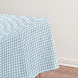 F & L Darker Blue Gingham Tischdecke