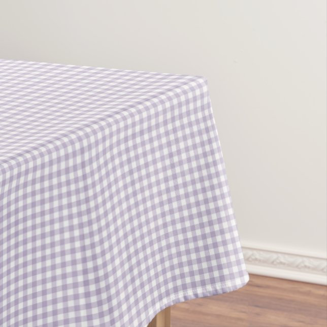 F & L Dunkelviolett Gingham Tischdecke (Beispiel)