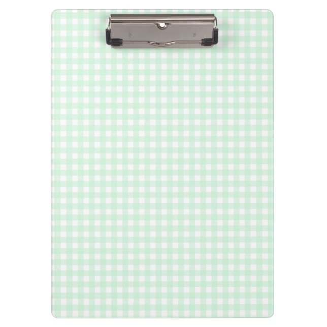 F & L Green Gingham Klemmbrett (Vorderseite)