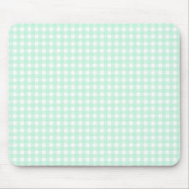 F & L Green Gingham Mousepad