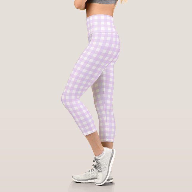 F & L Lila Gingham Capri Leggings (Links)