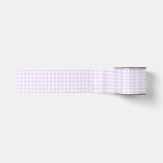 F & L Lila Gingham Satinband (Vorderseite)