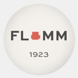 F L + M M 1923 RUNDER AUFKLEBER