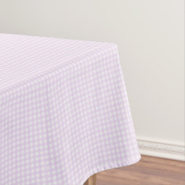 F & L Pastel Lila Gingham Tischdecke